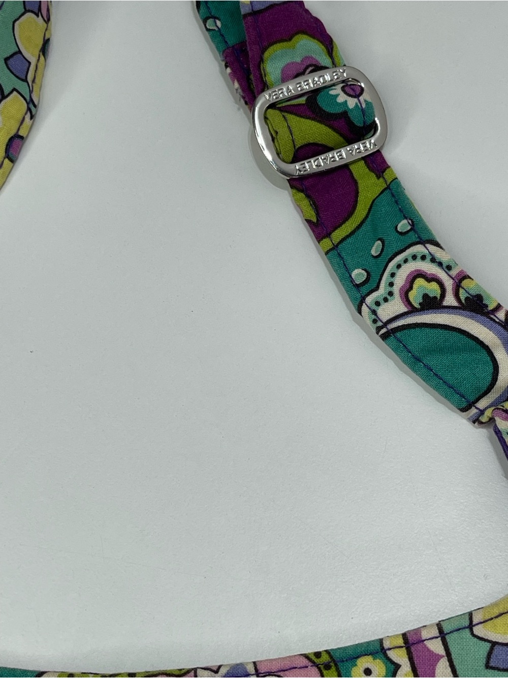 Vera Bradley Hipster Purple Paisley Crossbody Messenger Bag 4 Pocket Boho Fariy - Picture 10 of 11